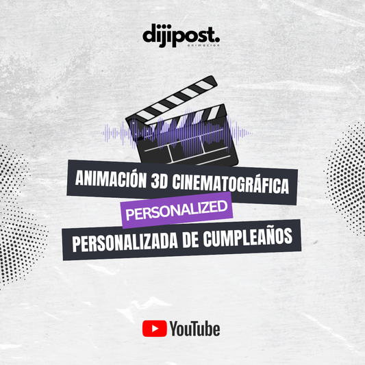 Animación 3d personalizada de cumpleaños